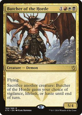 Butcher of the Horde card from Khans of Tarkir
