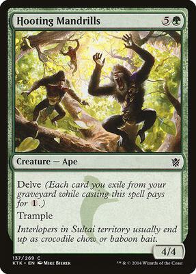 Hooting Mandrills card from Khans of Tarkir