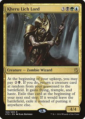 Kheru Lich Lord card from Khans of Tarkir
