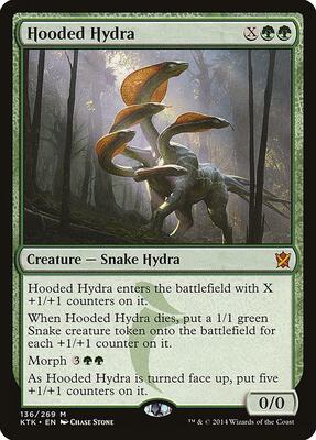 Hooded Hydra card from Khans of Tarkir