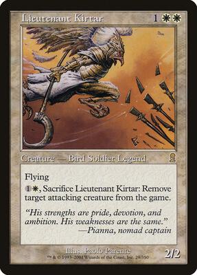Lieutenant Kirtar card from Odyssey