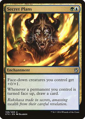 Secret Plans card from Khans of Tarkir