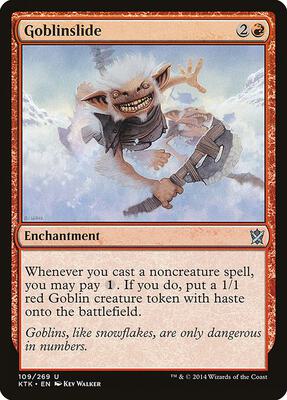 Goblinslide card from Khans of Tarkir