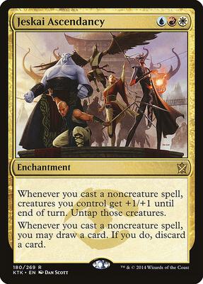 Jeskai Ascendancy card from Khans of Tarkir