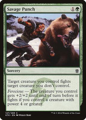 Savage Punch card from Khans of Tarkir