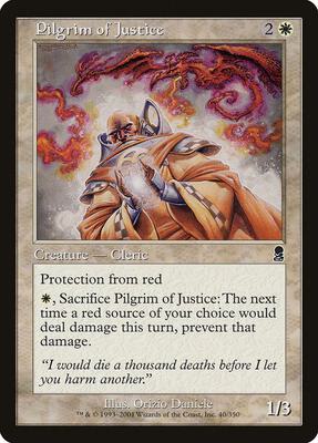Pilgrim of Justice card from Odyssey
