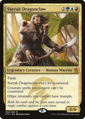 Surrak Dragonclaw card from Khans of Tarkir
