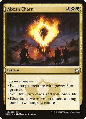 Abzan Charm card from Khans of Tarkir