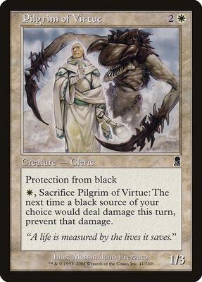 Pilgrim of Virtue card from Odyssey