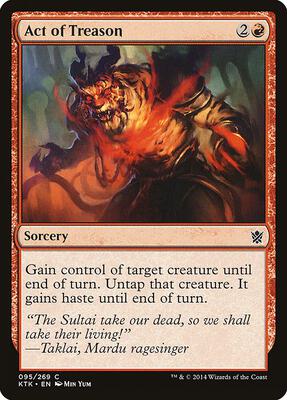 Act of Treason card from Khans of Tarkir