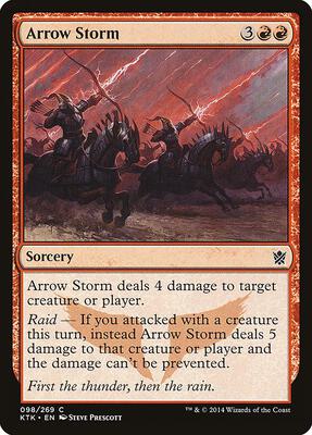Arrow Storm card from Khans of Tarkir