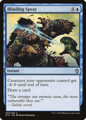 Blinding Spray card from Khans of Tarkir