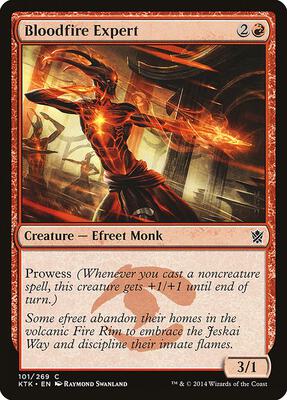 Bloodfire Expert card from Khans of Tarkir