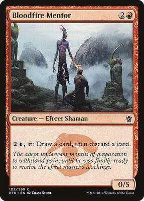 Bloodfire Mentor card from Khans of Tarkir