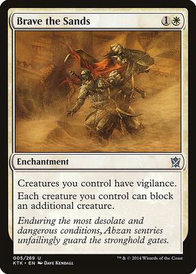 Brave the Sands card from Khans of Tarkir