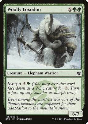 Woolly Loxodon card from Khans of Tarkir