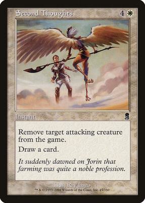 Second Thoughts card from Odyssey