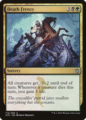 Death Frenzy card from Khans of Tarkir