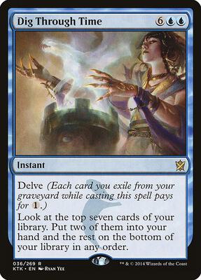 Dig Through Time card from Khans of Tarkir