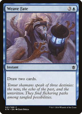 Weave Fate card from Khans of Tarkir