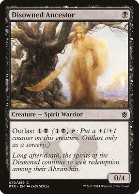 Disowned Ancestor card from Khans of Tarkir