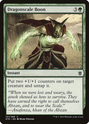 Dragonscale Boon card from Khans of Tarkir