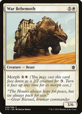 War Behemoth card from Khans of Tarkir