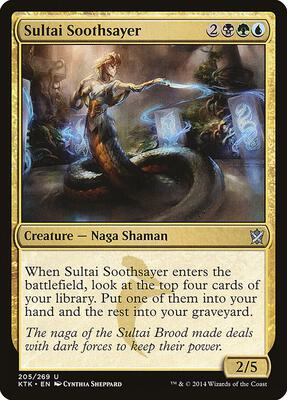 Sultai Soothsayer card from Khans of Tarkir