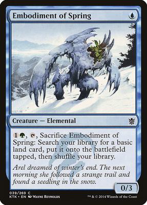 Embodiment of Spring card from Khans of Tarkir
