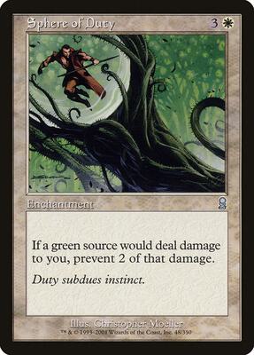 Sphere of Duty card from Odyssey