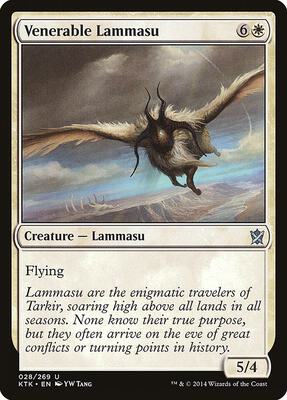 Venerable Lammasu card from Khans of Tarkir