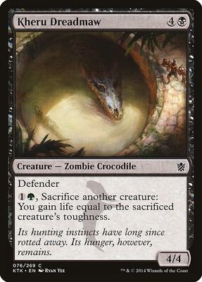 Kheru Dreadmaw card from Khans of Tarkir