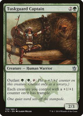 Tuskguard Captain card from Khans of Tarkir