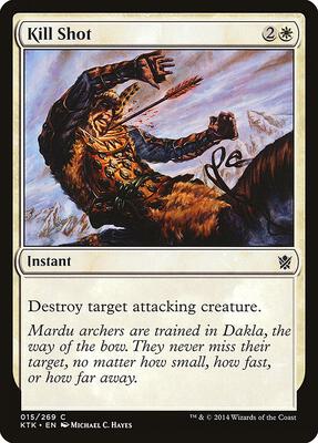 Kill Shot card from Khans of Tarkir