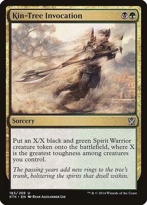 Kin-Tree Invocation card from Khans of Tarkir