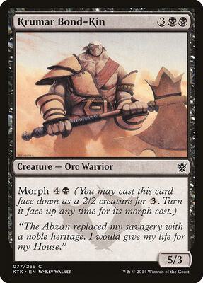 Krumar Bond-Kin card from Khans of Tarkir