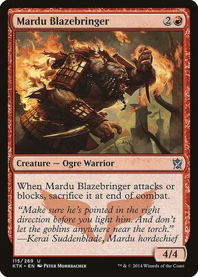 Mardu Blazebringer card from Khans of Tarkir
