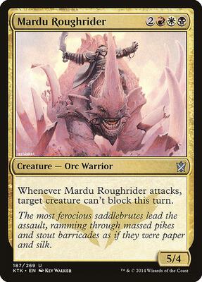 Mardu Roughrider card from Khans of Tarkir