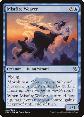 Mistfire Weaver card from Khans of Tarkir