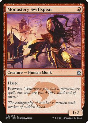 Monastery Swiftspear card from Khans of Tarkir