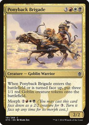 Ponyback Brigade card from Khans of Tarkir