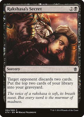 Rakshasa's Secret card from Khans of Tarkir