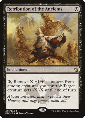 Retribution of the Ancients card from Khans of Tarkir