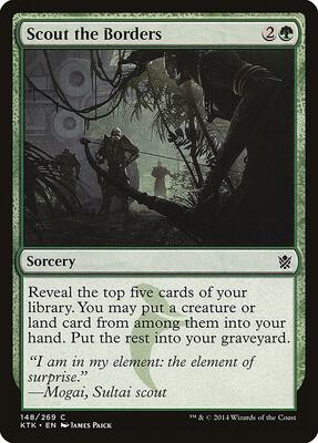 Scout the Borders card from Khans of Tarkir
