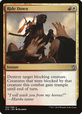 Ride Down card from Khans of Tarkir