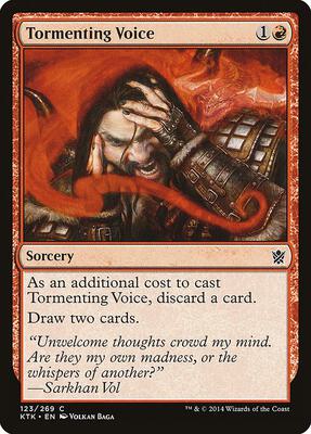 Tormenting Voice card from Khans of Tarkir