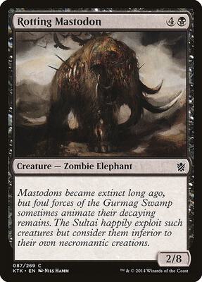 Rotting Mastodon card from Khans of Tarkir