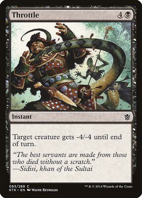 Throttle card from Khans of Tarkir