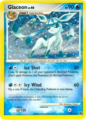 Glaceon - 20/100 (DP Majestic Dawn) card from Deck Exclusives