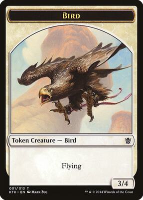 Bird Token card from Khans of Tarkir
